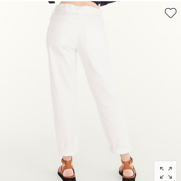 NEW J. Crew Slouchy Boyfriend Jeans White Preppy Denim Classic Comfy Spring - Picture 3 of 8